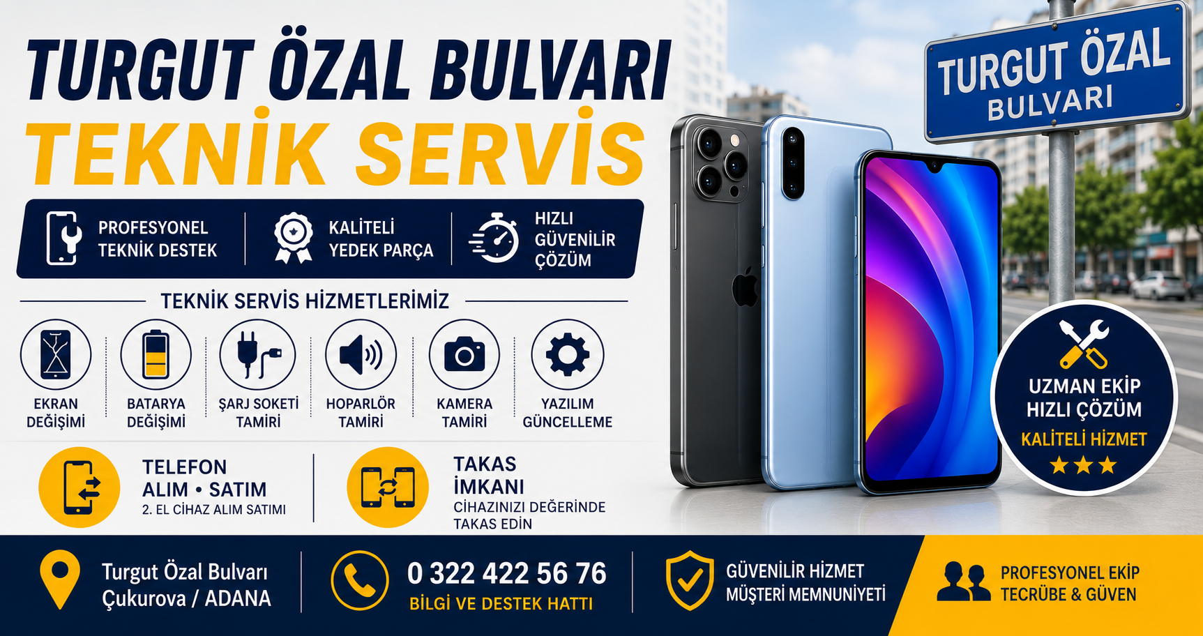 Turgut Özal Bulvarı Teknik Servis