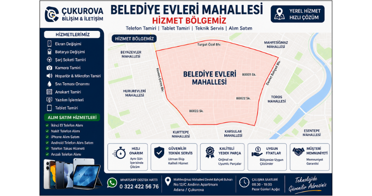 Belediye Evleri Mahallesi Teknik Servis