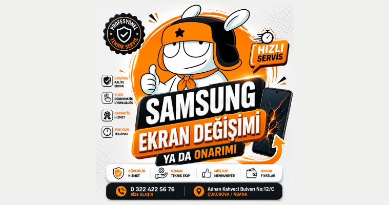 Samsung ekran değişimi