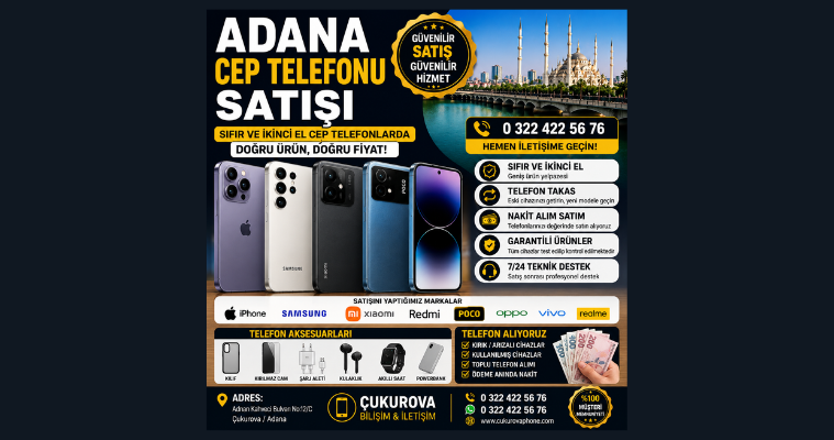 Adana Cep Telefonu Satışı ✨☎️℡0 322 422 56 76✨