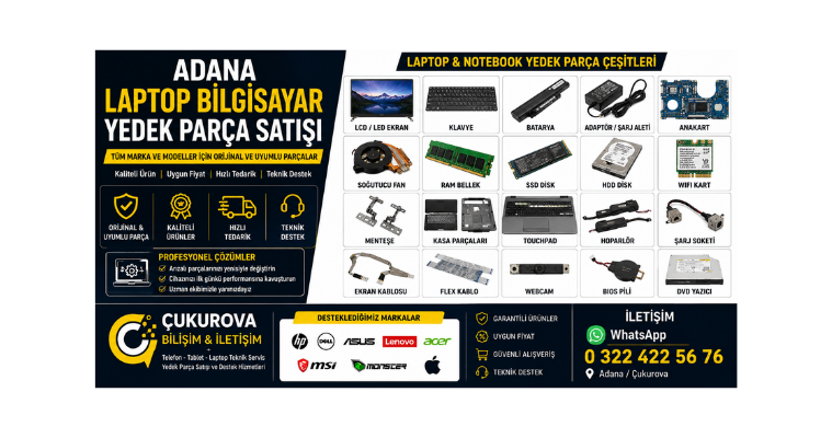 Adana Laptop Yedek Parça Satışı