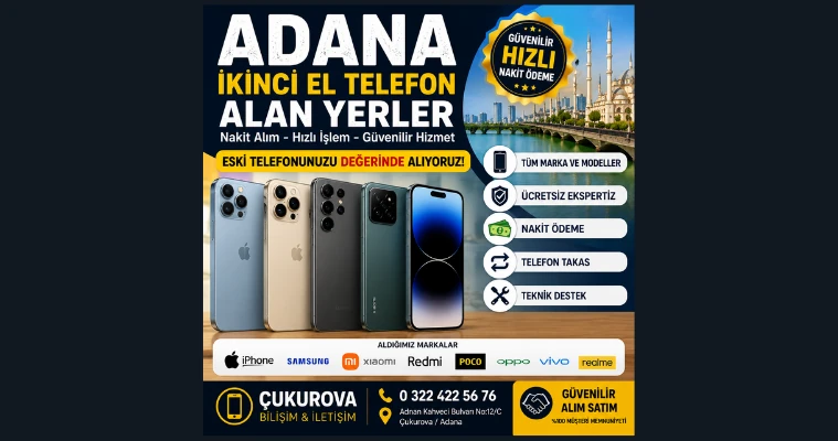 Adana İkinci El Telefon Alan Yerler ✨☎️℡0 322 422 56 76✨