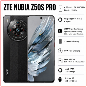 ZTE Nubia Z50s Pro - Adana Satışı