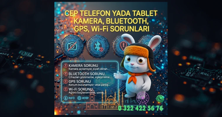 Cep Telefon yada Tablet Kamera,Bluetooth,Gps,Wi-Fi Sorunu